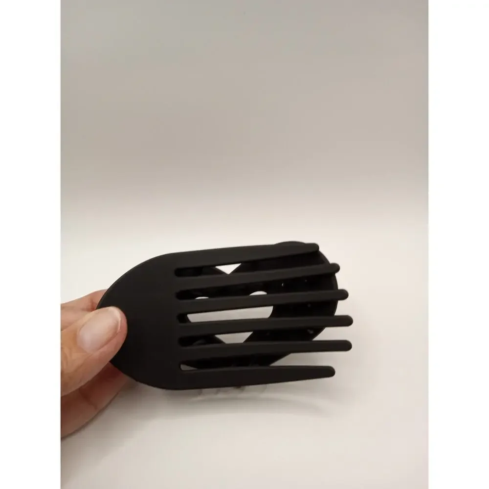 Black Heart Shaped Hair Clip Claw Flat 0908 0909